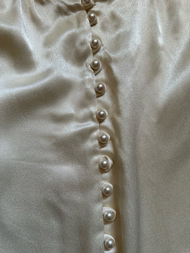 70s Gunne Sax satin poet sleeve blouse