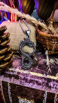Image 14 of 👑The Armored Kingdom Eternal Coil of the Dragon Necklace - Stainless Steel Pendant & Chain