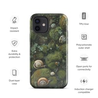 Image 10 of Flora and Fauna Goblincore Grunge Snails and Moss Tough Case for iPhone®