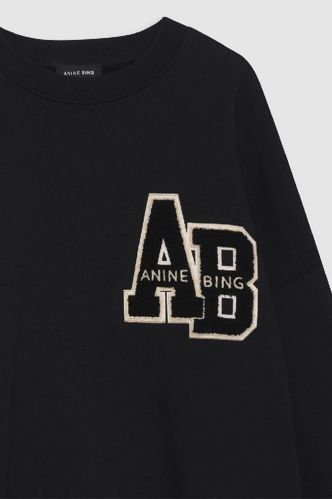 Image of ANINE BING MILES OVERSIZED SWEATSHIRT LETTERMAN