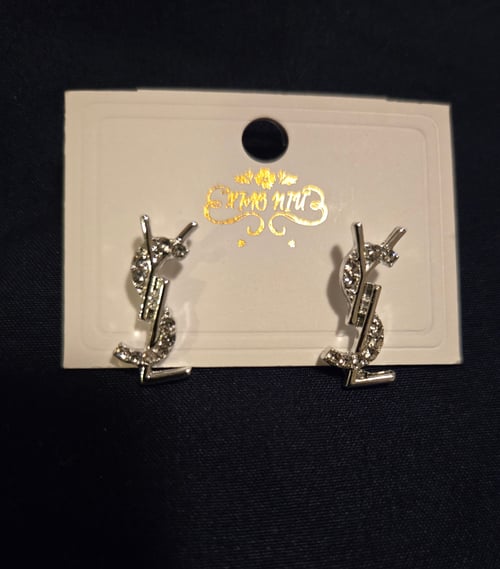 Image of High Fashion Earrings (Silver)