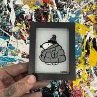 Mini Puffy coat Black & Gray