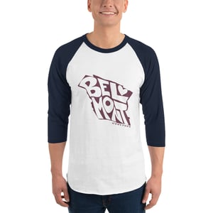 Image of Belmont Map 3/4 sleeve raglan shirt