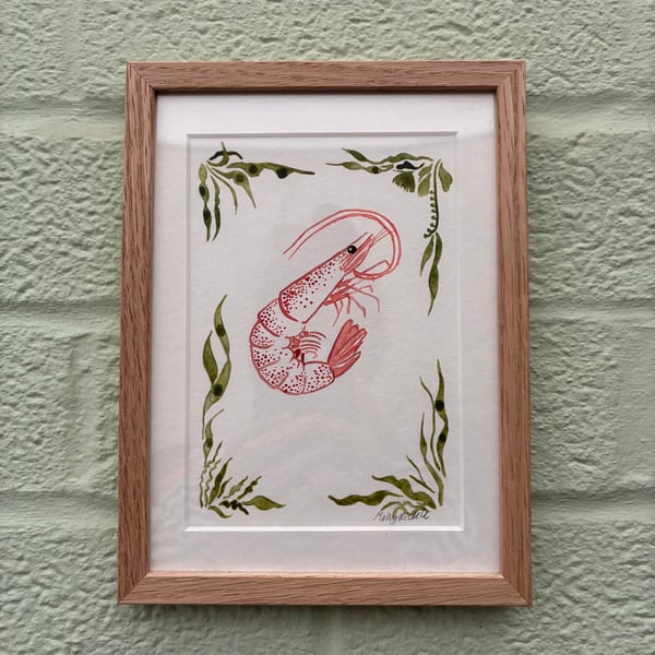 Image of £50 originals - Shrimp watercolour