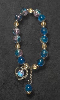 Blue heart bracelet 