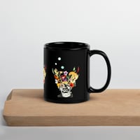 Image 2 of Frankenflower - Black Glossy Mug - 2 Size Options