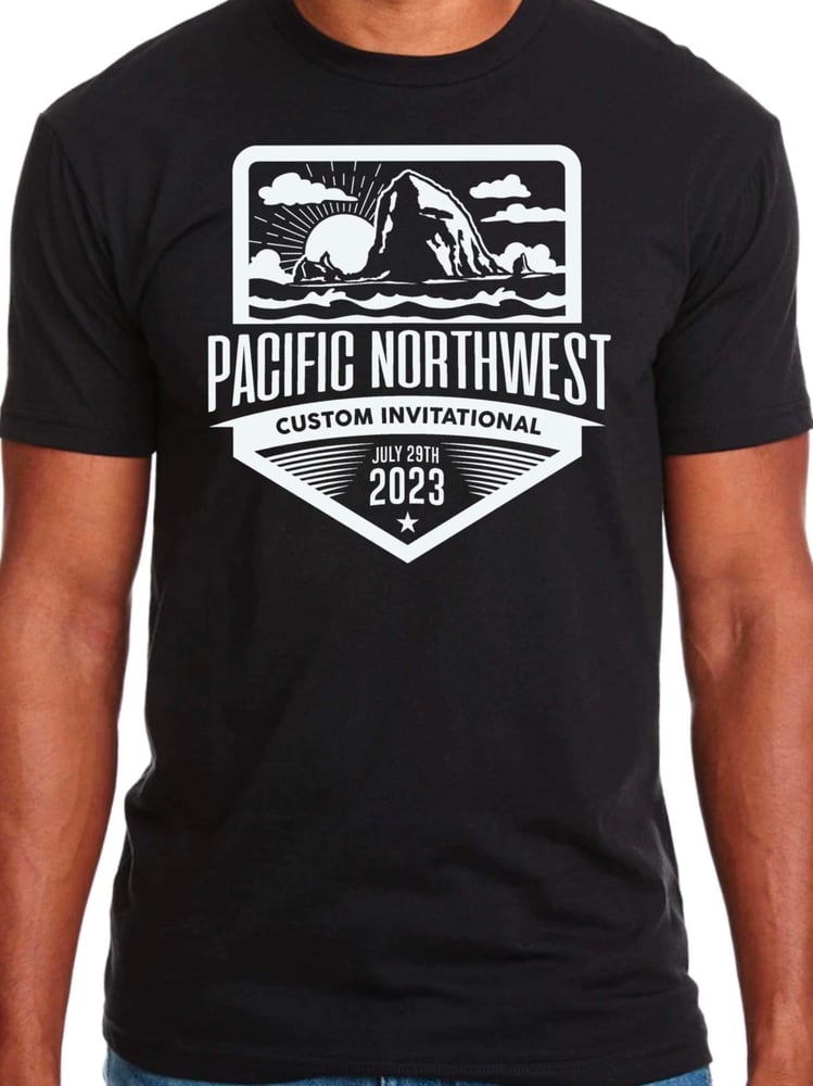 Image of PNWCI tee- Black w White ink 