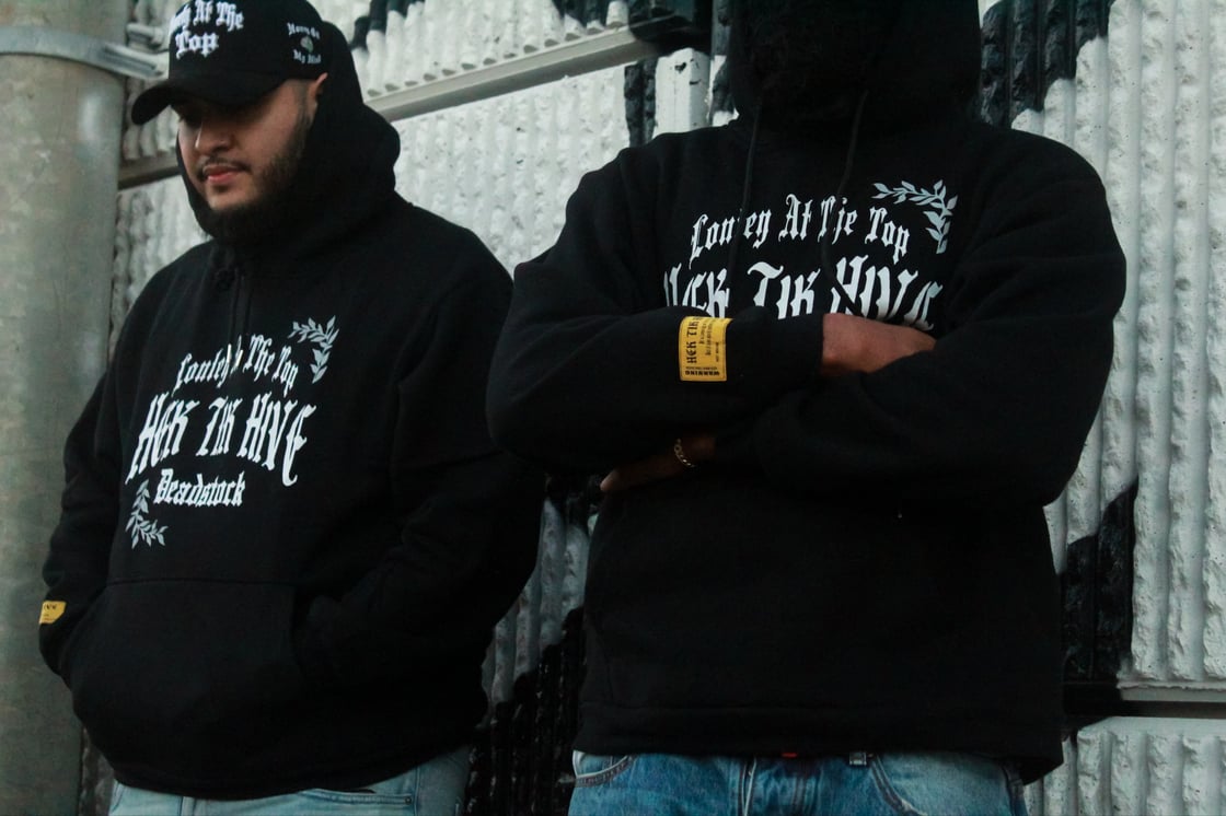 Image of Lonely at the top distress hoodie 