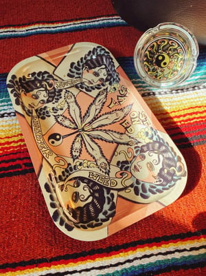 Stay Stoned Rolling tray and Ashtray