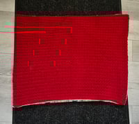 Image 3 of Cozy Dog Blanket Red with fleece
