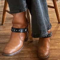 Image 3 of 7 STARS BOOT STRAPS-BLACK