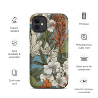 Image 3 of Colorful Botanical Plants Art Nouveau Tough Case for iPhone®