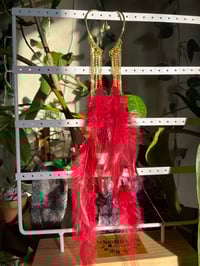 Image 5 of Lux feather cuff earrings 