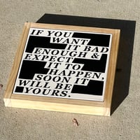 Image 4 of “YOURS” Canvas