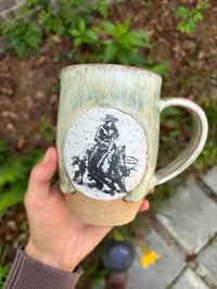 Image 3 of Cutting lady green mug