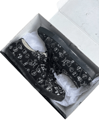Image 4 of PPFM Skull Print Tabi Sneakers - 8.5 (UNWEARABLE)