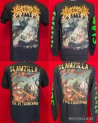 Image of Officially Licensed Krocophile "Slamzila: The Returning" Cover Art Short And Long Sleeves Shirts!!