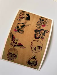 Image 2 of Collection of Skulls Flash Sheet, High Quality Print