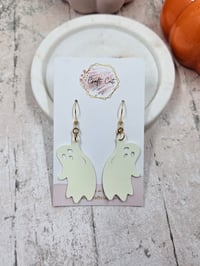 Image 1 of Glow-in-the-Dark Ghost Earrings