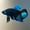 Image of Solid Black Male Halfmoon Betta (Plakat)