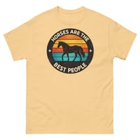 Image 3 of Horses Are the Best People Funny Horse Lover T-Shirt