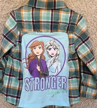 Children’s Green/Gold/Wine Flannel Shirt Frozen