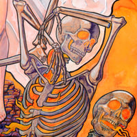 Image 3 of A Thousand Suns Will Stream on Thee Original Watercolor 