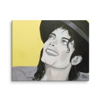 Image 4 of MJ Yellow Canvas Print