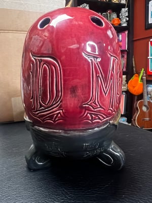 Image of Rare “Doom Muggy” Tiki Diablo/Tahiti Gil A.P. (Artist Proof) Test Glaze: Red/Grn/Blk