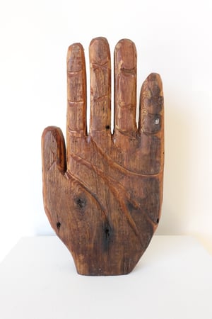 Hartwick Large Carved Wooden Hand (2)