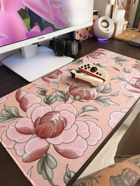 Image 3 of Peony Desk Mat PRE ORDER