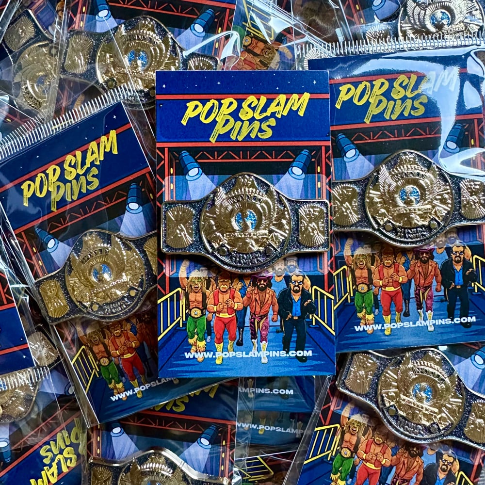 Image of WWF Winged Eagle Title - Pin