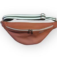 Image 1 of Small tan leather bumbag