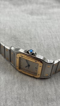 Image 3 of Cartier Santos Galbée - Grey dial - 1566