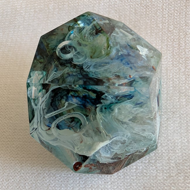 big surprise Rebecca made more ink swirl dice (FINISHED TO ORDER)