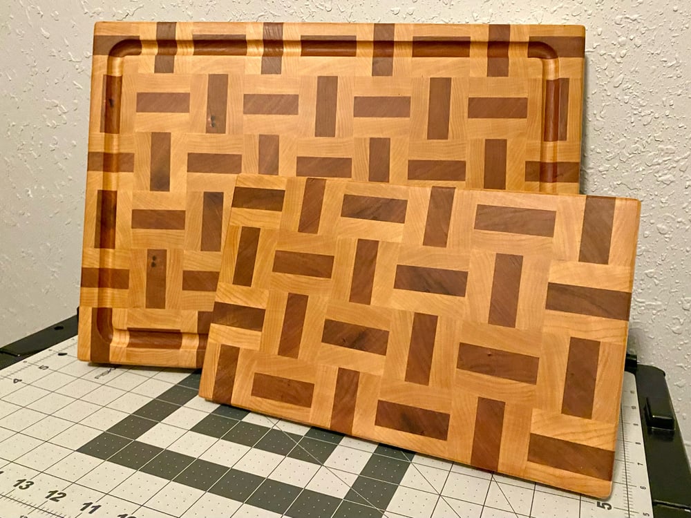 Image of End Grain Butcher Block Cutting Board