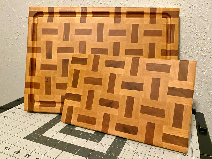 Image of End Grain Butcher Block Cutting Board