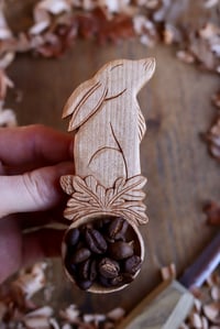 Image 6 of Hare in the oak leafs~ Coffee Scoop