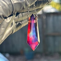 Image 1 of Crystal Pendant 1 - Amber Purple 