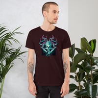 Image 9 of Kraken Style Colorful Skull Unisex t-shirt