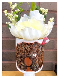 Image 1 of Fro Girl Floral Pot