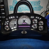 Image 4 of 03-07c GM WHITE-OUT PACKAGE W/ WHITE DAYTONA FACE CUSTOM CORE EXCHANGE CLUSTER (SWAP & GO)