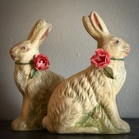 Image 6 of Chalkware Rabbit Pair (2 options)
