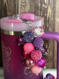 Image 2 of Cheshire Cat Beaded Straw Bauble | Alice in Wonderland Straw Charm