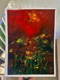 Image 2 of “I’m done waiting for you” oil painting on paper 9 x 12 inches