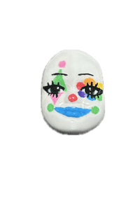 Clown Baby Magnet (rainbow clown)