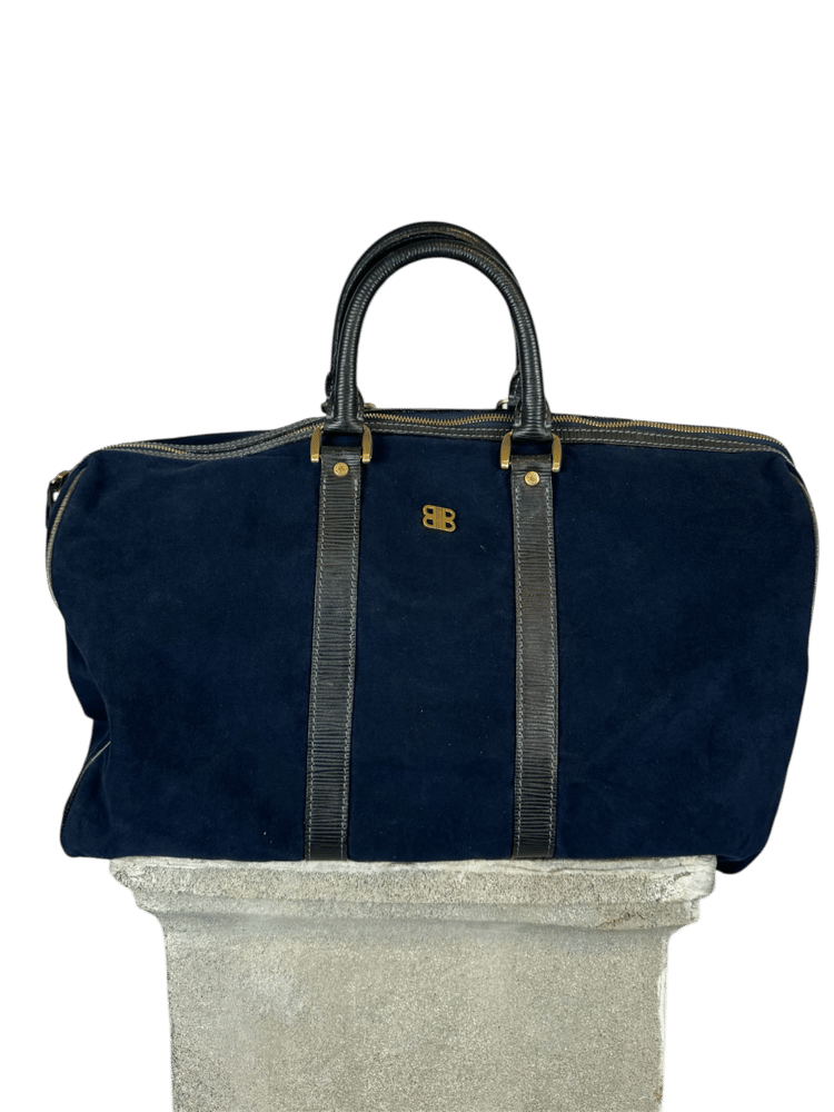 Image of Balenciaga Suede City Duffle Bag