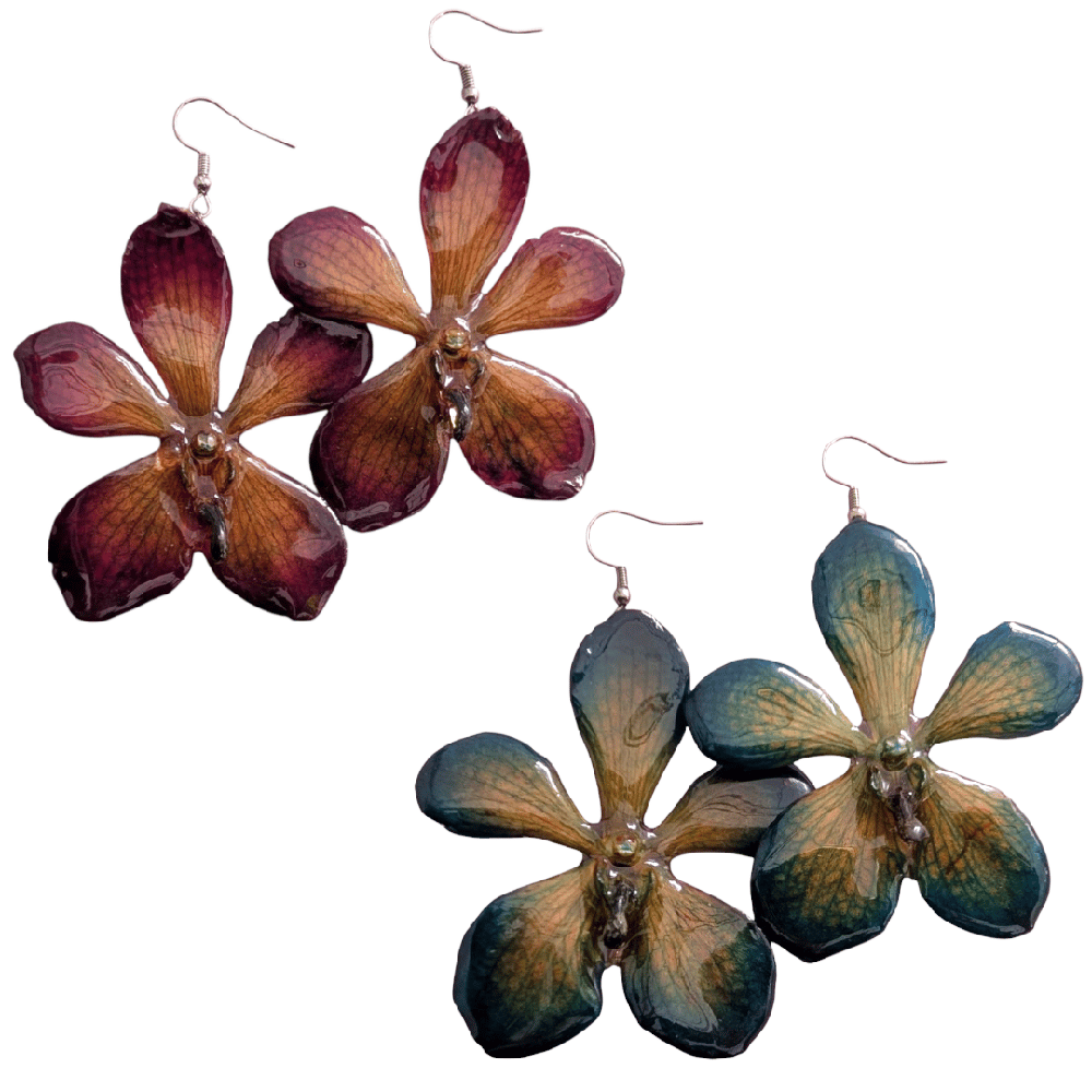 Image of Mokara Orchid Earrings