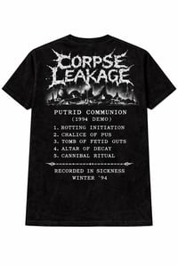 Image 2 of Corpse Leakage – Putrid Communion (1994 Demo) Bootleg Shirt