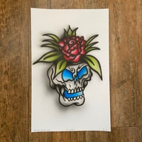 Image 1 of “Pot Head” original airbrush painting ( 1 of 1 ) 